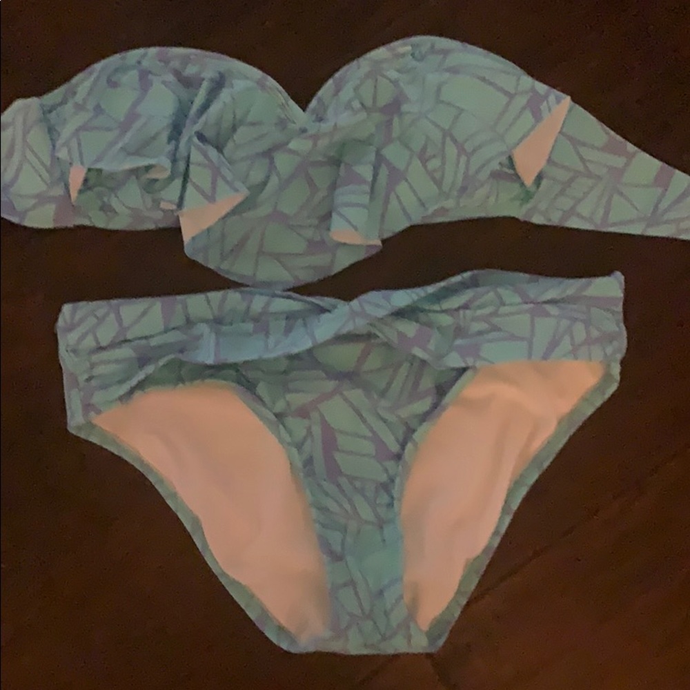 Gianni Bono bikini turquoise purple small